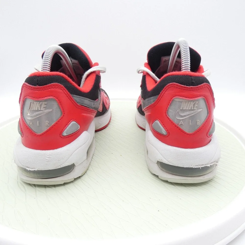 Nike Air Max2 Light AO1741-601 Mens 9.5 Running Shoes Red Black Silver Sneakers